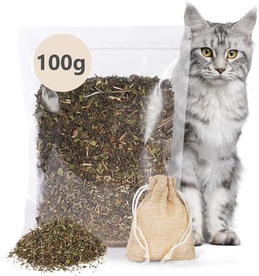 OSDUE Katzenminze mit beféllbaren Säckchen 100% Natérlich Katzentraining 100 g