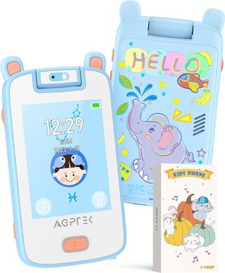 AGPTEK 2,8 Zoll Kinder Handy mit Musik und Spiel, 32GB Kinder Kamera, Kinder