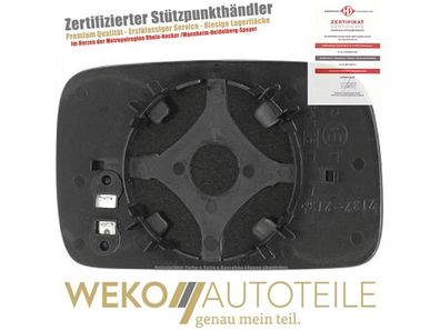 Spiegelglas, Außenspiegel rechts Diederichs 2203428 für SKODA VW