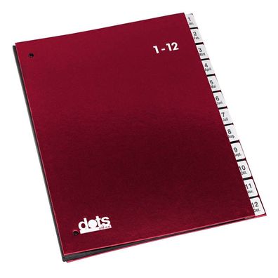 dots 44198-01 Pultordner 1-12, Jan.-Dez. rot