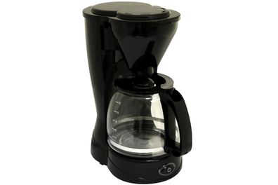 Kaffeemaschine Deski 800 Watt bis 12 Tassen 1,5 Ltr. Schwarz