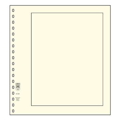 Lindner Blankoblätter Blattformat 272 x 296mm mit 18-Ring-Lochung, 10er Pack