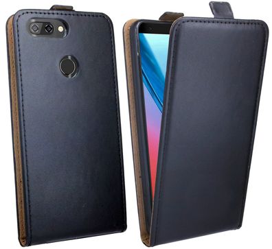 cofi1453® Flip Case kompatibel mit ZTE BLADE V9 Handy Tasche vertikal aufklappbar