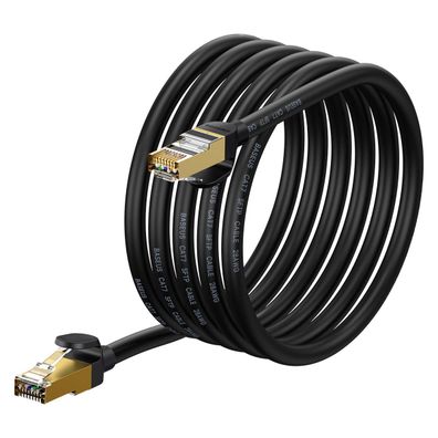 Baseus Speed Seven Netzwerkkabel RJ45 10Gbps 3m schwarz (WKJS010401)