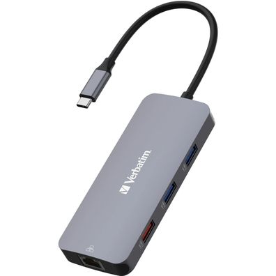 Verbatim USB-C Pro Multiport-Hub CMH-09, 9 Port, 3x USB 3.2-A, 2x USB 3.2-C, HDMI