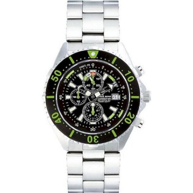 CHRIS BENZ - Taucheruhr-Armbanduhr - Depthmeter Chronograph 300M - CB-C300-G-MB