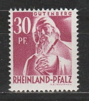Rheinland-Pfalz Mi. Nr. 0009 * *