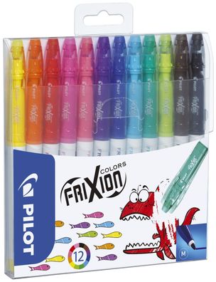 Pilot 4144 SW-FC-S12 Faserstift FriXion Colors - 0,4 mm, 12 Farben im Etui