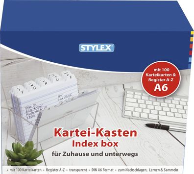 Toppoint® 49972 Karteikasten Plastik -A6, transparent