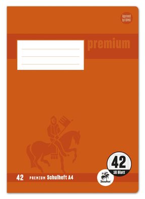 Staufen® 734010342 Heft Premium LIN 42 - A4, 16 Blatt, 90 g/qm, kariert mit Umrandung