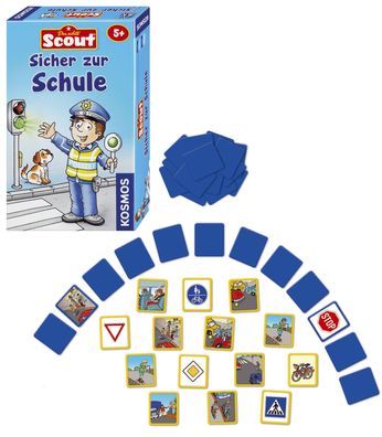 Kosmos 710538 Scout Sicher zur Schule -Lustiges Memospiel