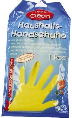 Clean 60568 Latex Gummihandschuhe - Größe L, 1 Paar, farbig sortiert