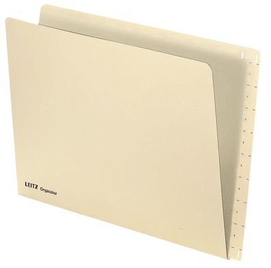 Leitz 2432-00-11 2432 Einstellmappe Orgacolor®, Kraftkarton, chamois