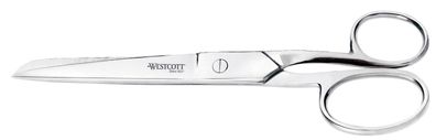 Westcott E-30871 00 Schere STEEL, rostfreie Stahlklinge u Stahlgriff, spitz, asymm