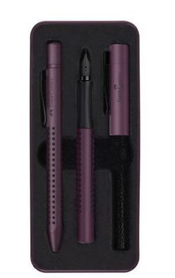 Faber-Castell 201530 FABER-CASTELL Schreibgeräte-Set GRIP Edition, berry