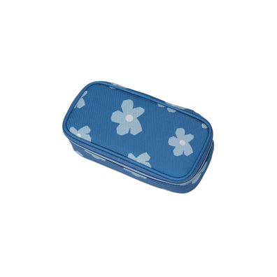 walker® 49711-344 Schüleretui Fame Uni 90ies - Flower blue, 21 x 6 x 10 cm, 1