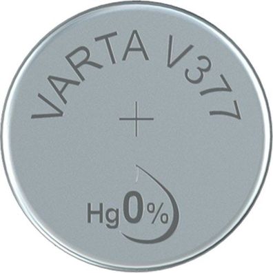 Varta 38506 Professional Electronics SR66 (V377) - Silberoxid-Zink-Knopfzelle,