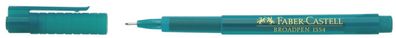 Faber-Castell 155456 Fineliner Broadpen 1554 - 0,8 mm, türkis (dokumentenecht)