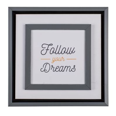 Schild "Follow Your Dreams" aus Holz 20cm