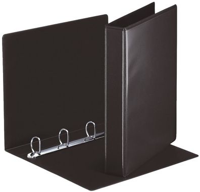 Esselte 49717 Ringbuch Präsentation, mit Taschen, A4, PP, 4 Ringe, 30 mm, schwarz