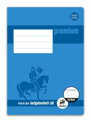 Staufen® 734010162 Aufgabenheft Premium Academy - A5, 90 g/qm, 24 Blatt, mit Vordruck