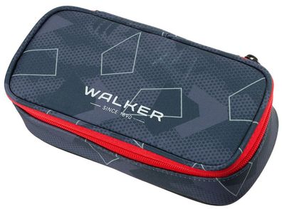 walker 49113-376 Schüleretui Wizzard - grey polygon, 21 x 6 x 10 cm, 1 Fach, ungef