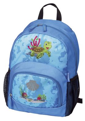 DONAU 7290842-75 DONAU Kindergartenrucksack Schildkröte Kunstfaser blau