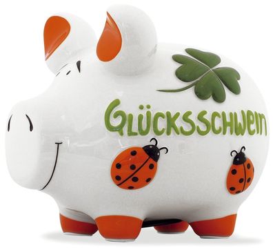 KCG 101469 Spardose Schwein "Glücksschwein" - Keramik, mittel