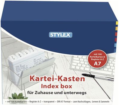 Toppoint® 49971 Karteikasten Plastik -A7, transparent