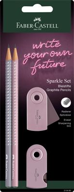 Faber-Castell 218480 FABER-CASTELL Schreibset GRIP Sparkle, rose