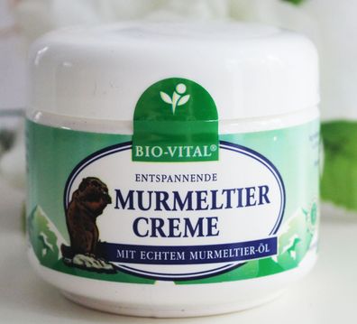 Bio-Vital Murmeltier Creme Balsam entspannende Massage Körper m. echtem Murmeltier-Öl