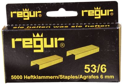 Regur® 53/6 Heftklammern 53/6, 5000 Stück