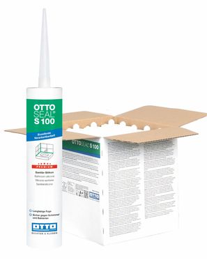 Ottoseal S100 20x300 ml Premium-Sanitär-Silikon Silicon Sanitärsilicon Bausilicon Bad