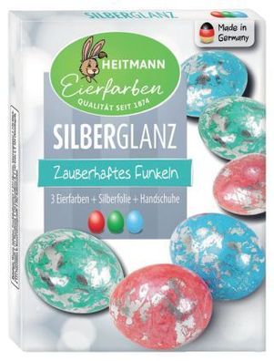 Heitmann 1012459 Ostereierfarbe Silberglanz