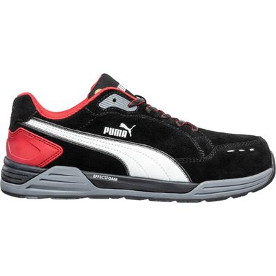 Puma Airtwist Black/Red Low S3 ESD HRO SRC Sicherheitshalbschuhe (Gr. 46)