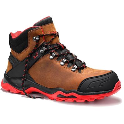 Jori jo Powerful brown Mid S3 Sicherheitsschnürstiefel (Gr. 43)