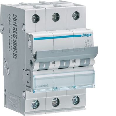 1St. Hager MCN316 Leitungsschutzschalter 3 polig 6kA C 16A 3 Module