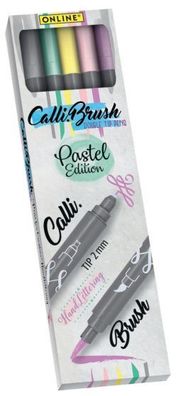 ONLINE® 19079 5 ONLINE® Calli. Brush Double Brush-Pens farbsortiert