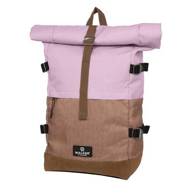 walker® 42156-322 Schulrucksack Roll up two - Mauve / / /scuit