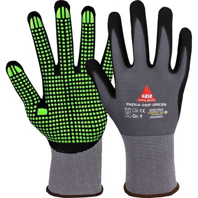 PADUA GRIP GREEN Montagehandschuh aus Nylon/Nitrilschaum (Gr. 11)