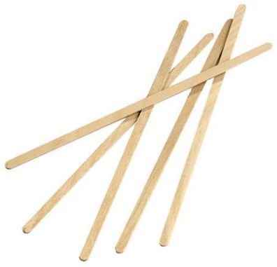 HOSTI® 31061010 Einweg Holzrührstäbchen - 14 cm, 1000 Stück