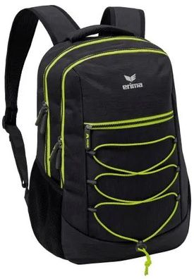 erima SQUAD Rucksack Schwarz Melage / Lime