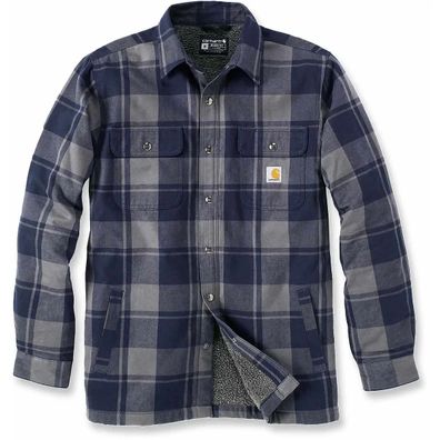 Carhartt Heavyweight Flannel SHERPA-LINED SHIRT JACKET (Gr. M)