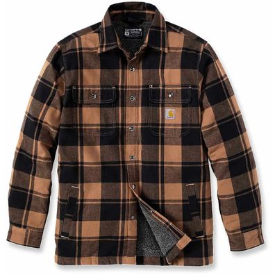 Carhartt Heavyweight Flannel SHERPA-LINED SHIRT JACKET (Gr. S)