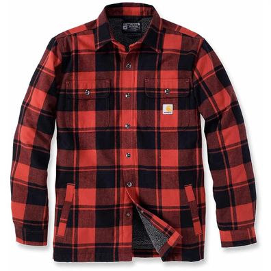 Carhartt Heavyweight Flannel SHERPA-LINED SHIRT JACKET (Gr. L)