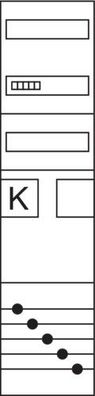 1St. Hager ZH3ET27 KF, univ. Z, 1ZP, BKE-I, H=1050mm, 1-feldig