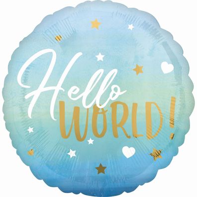 amscan® 3973001 Folienballon Baby Boy blau - Ø 45 cm