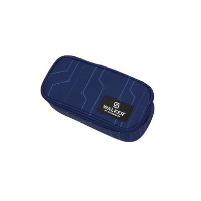 walker® 49113-357 Schüleretui Wizzard - Cyber Blue, 21 x 6 x 10 cm, 1 Fach, ungefüllt