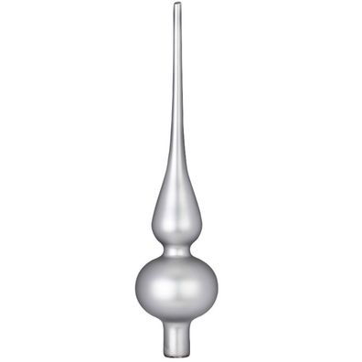 Christbaumspitze 26cm Soft Simplicity zinn matt Inge-Glas