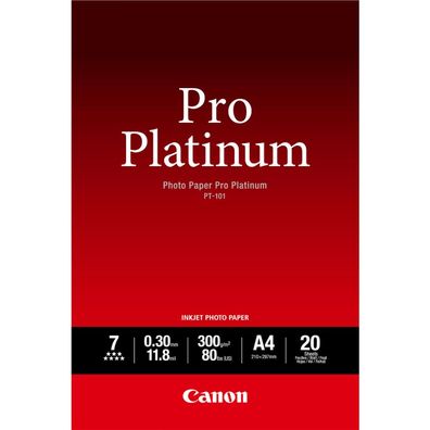 Canon 2768B016 Canon PT-101 A 4, 20 Blatt Photo Paper Pro Platinum 300 g